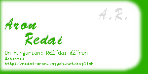 aron redai business card